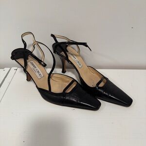 Jimmy Choo Black Strappy Heels